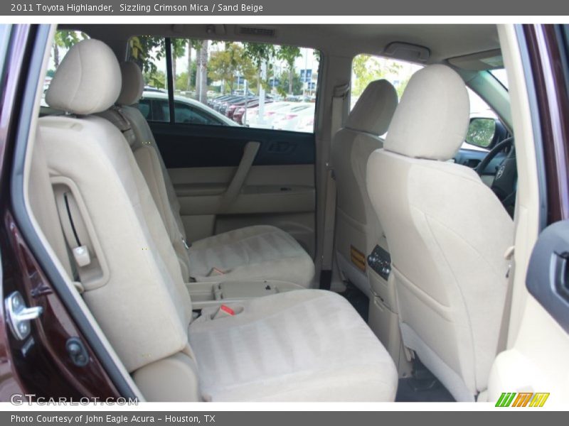 Sizzling Crimson Mica / Sand Beige 2011 Toyota Highlander