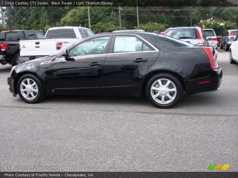 Black Raven / Light Titanium/Ebony 2009 Cadillac CTS Sedan