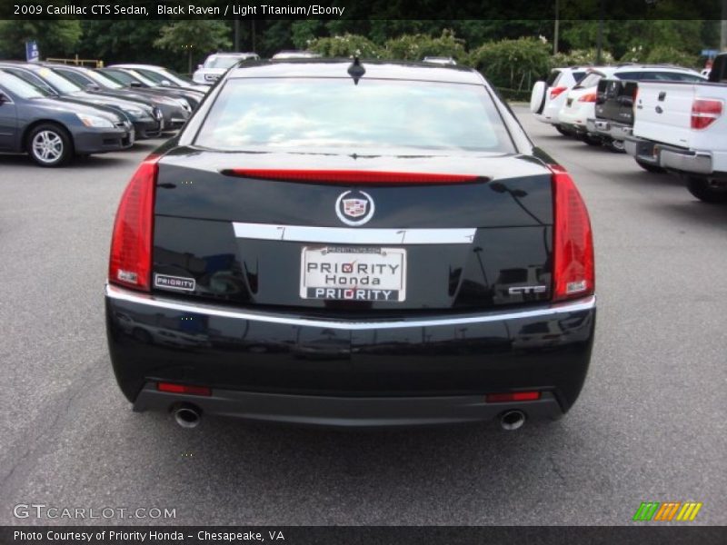 Black Raven / Light Titanium/Ebony 2009 Cadillac CTS Sedan
