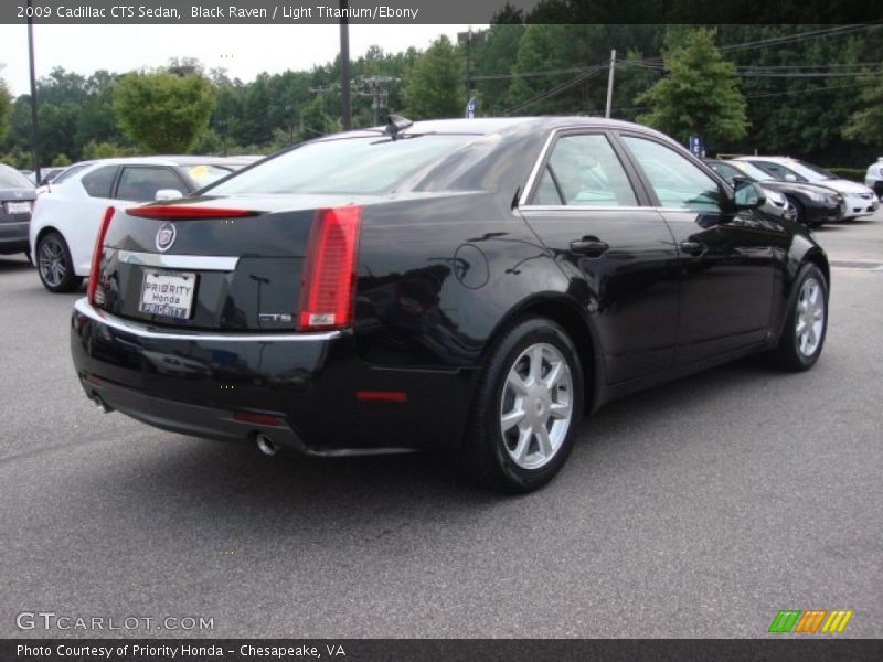 Black Raven / Light Titanium/Ebony 2009 Cadillac CTS Sedan