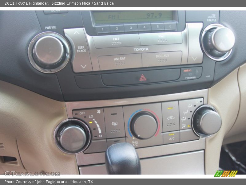 Sizzling Crimson Mica / Sand Beige 2011 Toyota Highlander