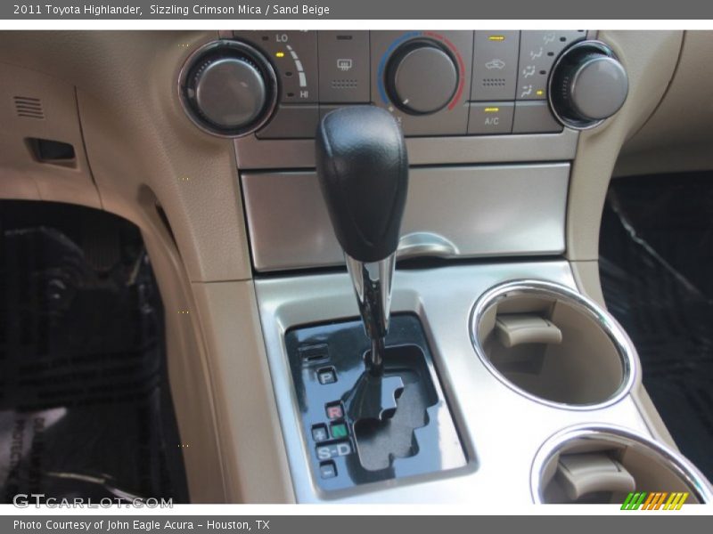 Sizzling Crimson Mica / Sand Beige 2011 Toyota Highlander