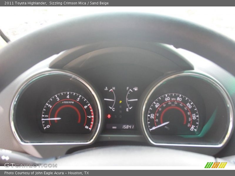 Sizzling Crimson Mica / Sand Beige 2011 Toyota Highlander