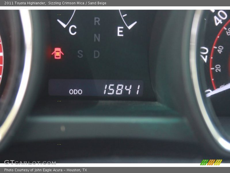 Sizzling Crimson Mica / Sand Beige 2011 Toyota Highlander