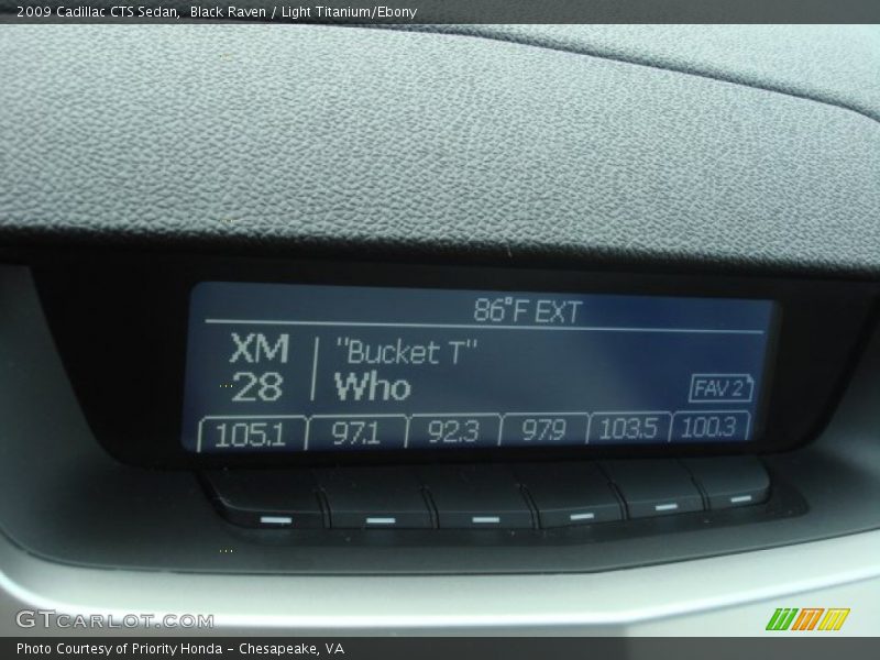 Black Raven / Light Titanium/Ebony 2009 Cadillac CTS Sedan