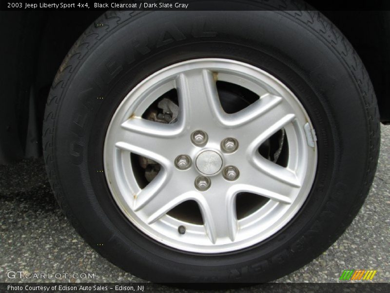Black Clearcoat / Dark Slate Gray 2003 Jeep Liberty Sport 4x4