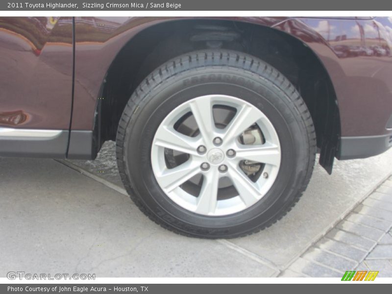 Sizzling Crimson Mica / Sand Beige 2011 Toyota Highlander