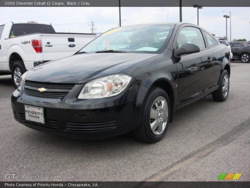 Black / Gray 2009 Chevrolet Cobalt LS Coupe