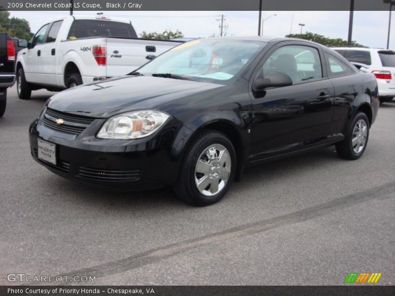 Black / Gray 2009 Chevrolet Cobalt LS Coupe