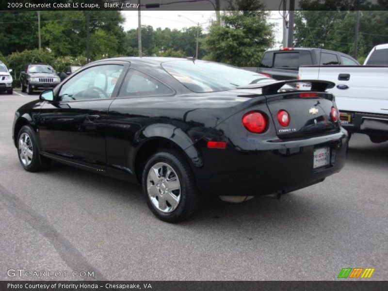 Black / Gray 2009 Chevrolet Cobalt LS Coupe