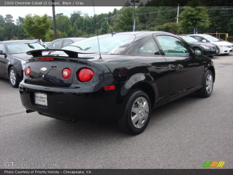 Black / Gray 2009 Chevrolet Cobalt LS Coupe