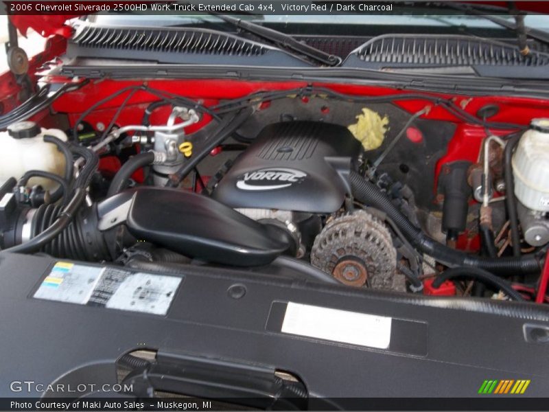 Victory Red / Dark Charcoal 2006 Chevrolet Silverado 2500HD Work Truck Extended Cab 4x4