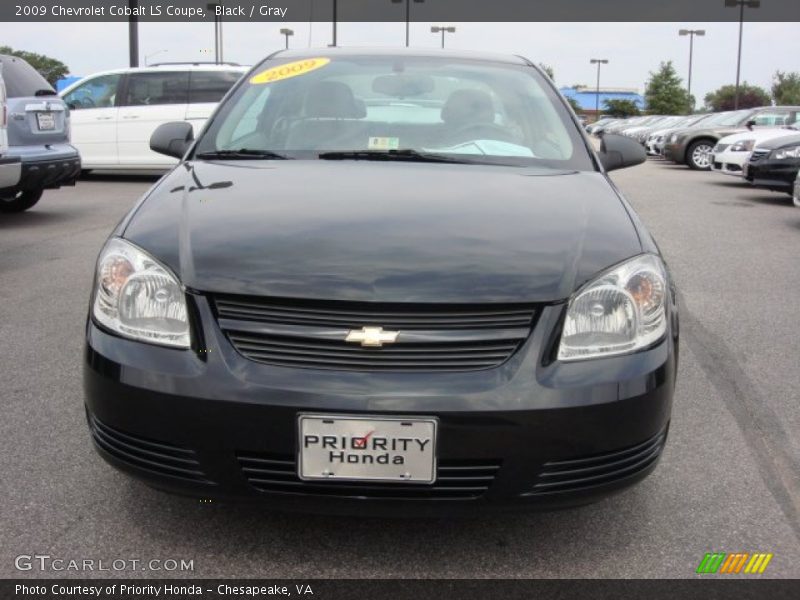 Black / Gray 2009 Chevrolet Cobalt LS Coupe