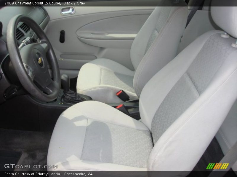 Black / Gray 2009 Chevrolet Cobalt LS Coupe