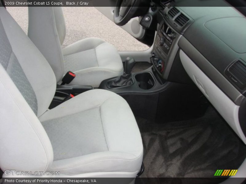 Black / Gray 2009 Chevrolet Cobalt LS Coupe