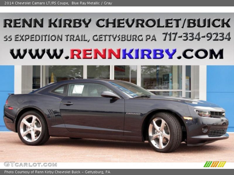 Blue Ray Metallic / Gray 2014 Chevrolet Camaro LT/RS Coupe