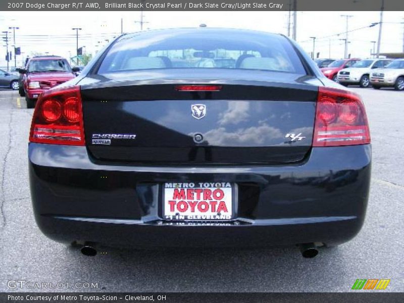 Brilliant Black Crystal Pearl / Dark Slate Gray/Light Slate Gray 2007 Dodge Charger R/T AWD