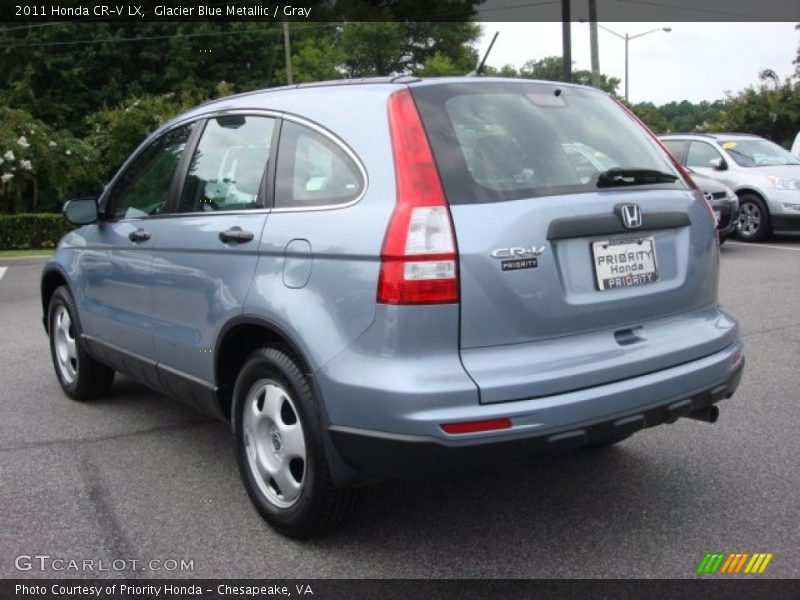 Glacier Blue Metallic / Gray 2011 Honda CR-V LX
