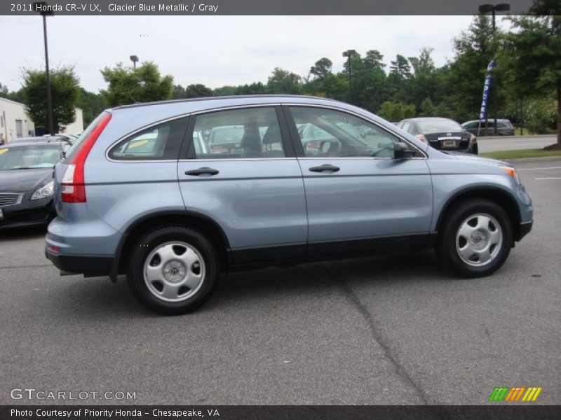 Glacier Blue Metallic / Gray 2011 Honda CR-V LX