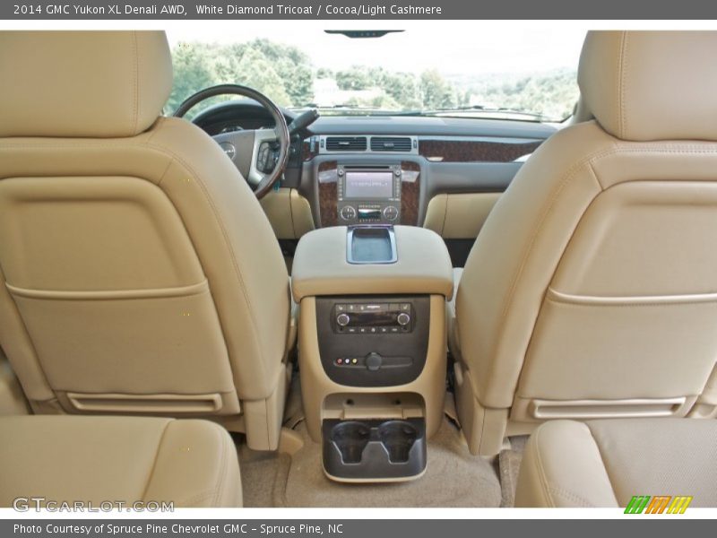 White Diamond Tricoat / Cocoa/Light Cashmere 2014 GMC Yukon XL Denali AWD