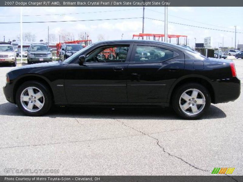 Brilliant Black Crystal Pearl / Dark Slate Gray/Light Slate Gray 2007 Dodge Charger R/T AWD