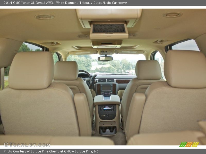 White Diamond Tricoat / Cocoa/Light Cashmere 2014 GMC Yukon XL Denali AWD