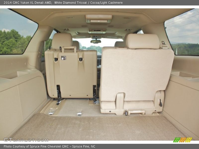 White Diamond Tricoat / Cocoa/Light Cashmere 2014 GMC Yukon XL Denali AWD