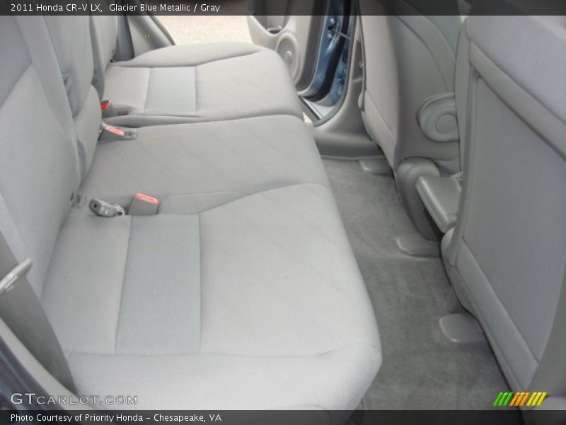 Glacier Blue Metallic / Gray 2011 Honda CR-V LX