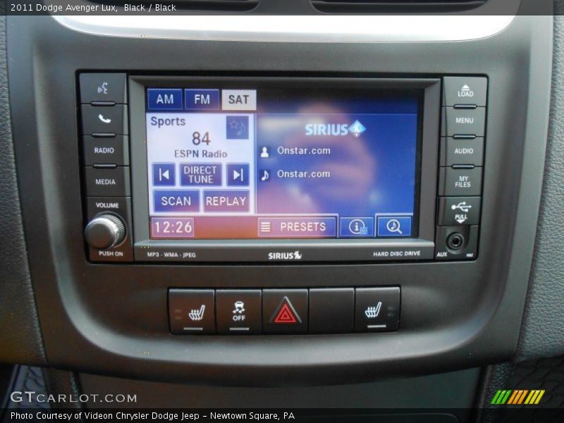 Black / Black 2011 Dodge Avenger Lux