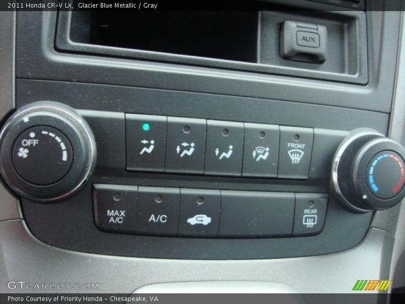 Glacier Blue Metallic / Gray 2011 Honda CR-V LX