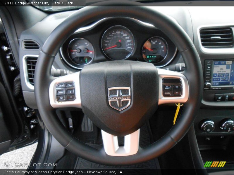 Black / Black 2011 Dodge Avenger Lux