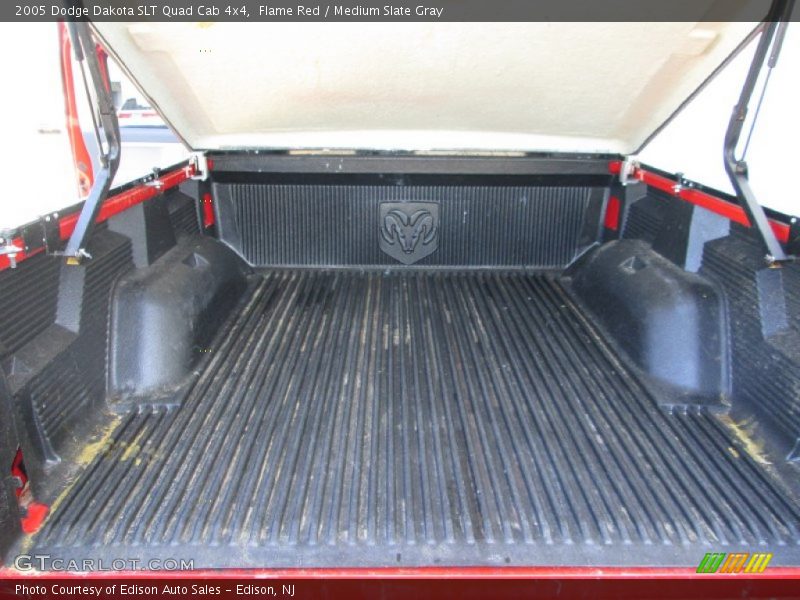Flame Red / Medium Slate Gray 2005 Dodge Dakota SLT Quad Cab 4x4