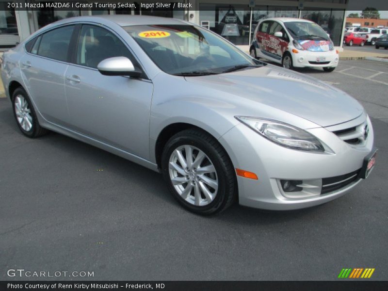 Ingot Silver / Black 2011 Mazda MAZDA6 i Grand Touring Sedan