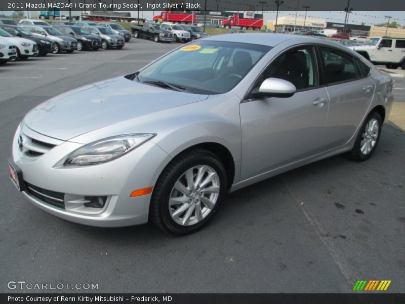 Ingot Silver / Black 2011 Mazda MAZDA6 i Grand Touring Sedan