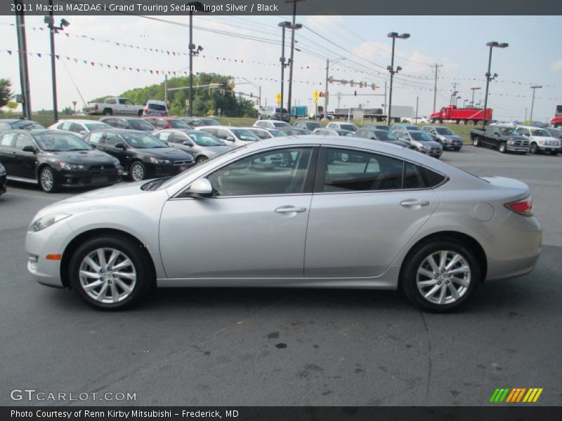 Ingot Silver / Black 2011 Mazda MAZDA6 i Grand Touring Sedan
