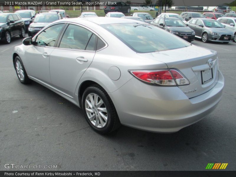 Ingot Silver / Black 2011 Mazda MAZDA6 i Grand Touring Sedan