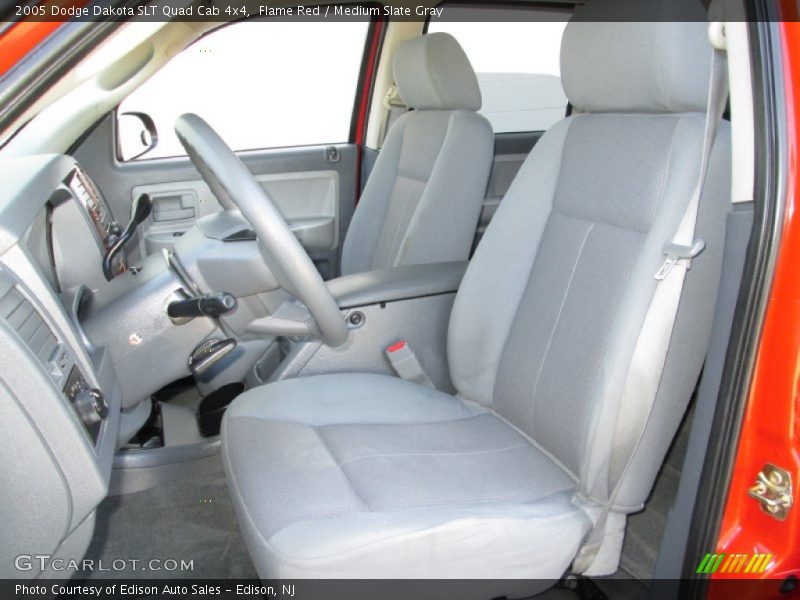 Flame Red / Medium Slate Gray 2005 Dodge Dakota SLT Quad Cab 4x4