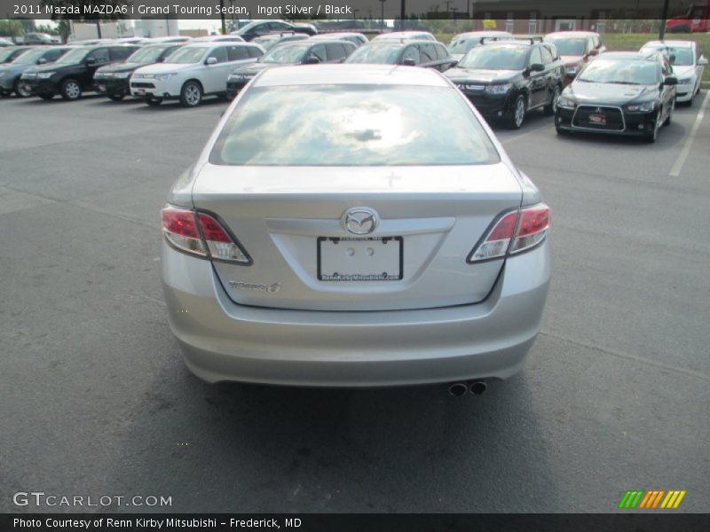 Ingot Silver / Black 2011 Mazda MAZDA6 i Grand Touring Sedan