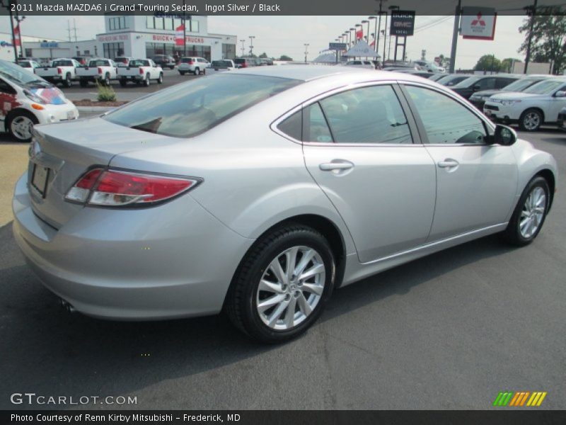 Ingot Silver / Black 2011 Mazda MAZDA6 i Grand Touring Sedan