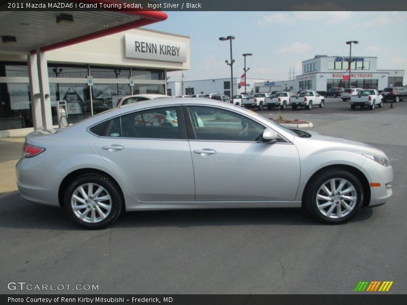 Ingot Silver / Black 2011 Mazda MAZDA6 i Grand Touring Sedan