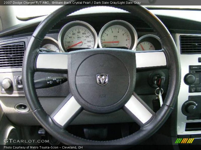 Brilliant Black Crystal Pearl / Dark Slate Gray/Light Slate Gray 2007 Dodge Charger R/T AWD