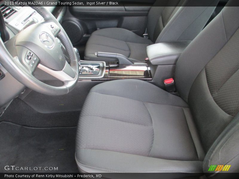 Ingot Silver / Black 2011 Mazda MAZDA6 i Grand Touring Sedan