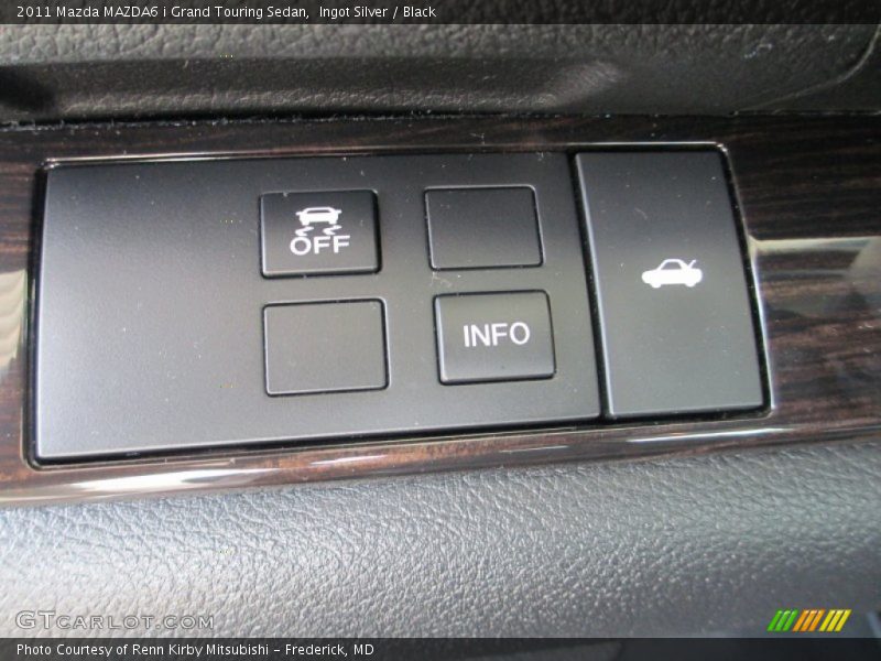 Ingot Silver / Black 2011 Mazda MAZDA6 i Grand Touring Sedan