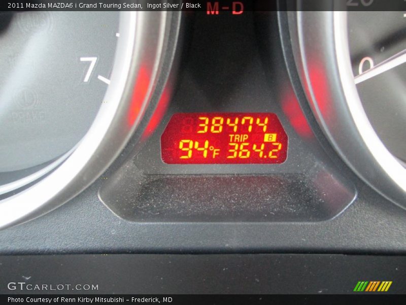 Ingot Silver / Black 2011 Mazda MAZDA6 i Grand Touring Sedan