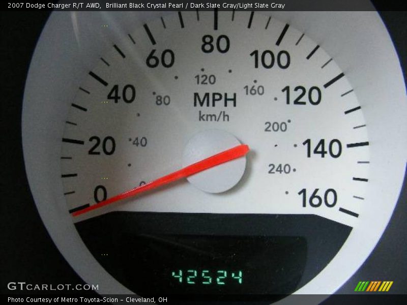 Brilliant Black Crystal Pearl / Dark Slate Gray/Light Slate Gray 2007 Dodge Charger R/T AWD