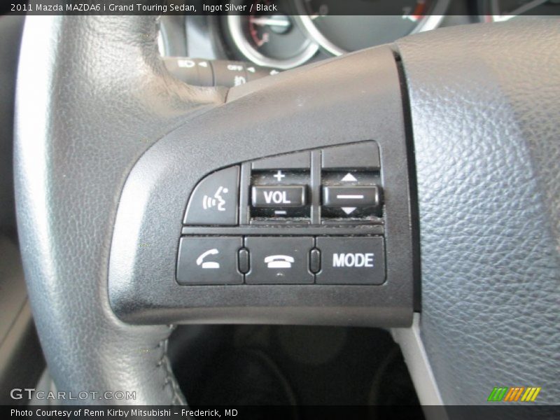 Ingot Silver / Black 2011 Mazda MAZDA6 i Grand Touring Sedan