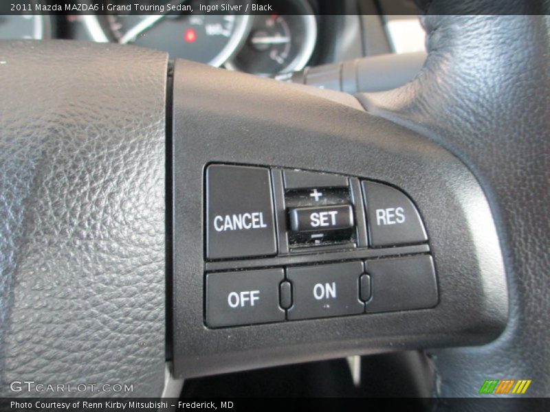 Ingot Silver / Black 2011 Mazda MAZDA6 i Grand Touring Sedan