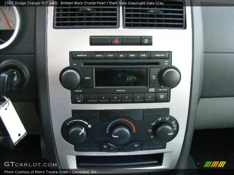 Brilliant Black Crystal Pearl / Dark Slate Gray/Light Slate Gray 2007 Dodge Charger R/T AWD