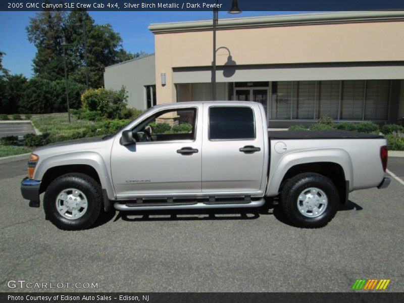 Silver Birch Metallic / Dark Pewter 2005 GMC Canyon SLE Crew Cab 4x4