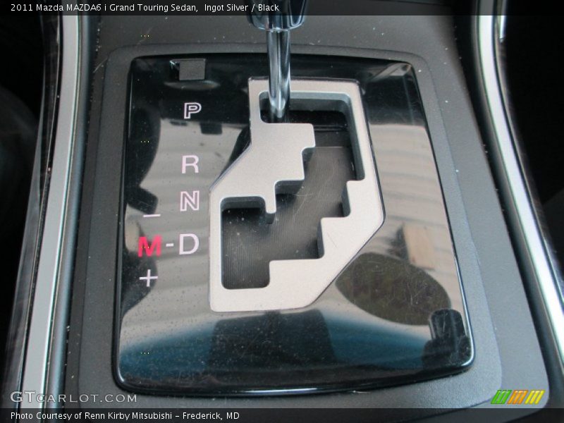Ingot Silver / Black 2011 Mazda MAZDA6 i Grand Touring Sedan